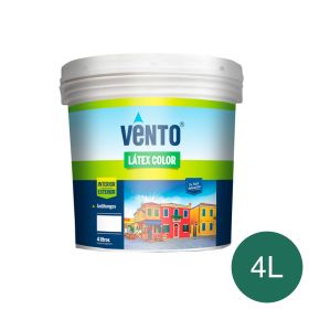 Pintura latex acrilica Color exterior interior verde balde x 4l