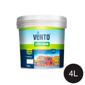 Pintura latex acrilica Color exterior interior negro balde x 4l