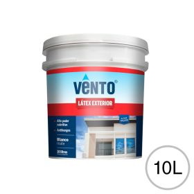 Pintura latex acrilico exterior blanco mate balde x 10l