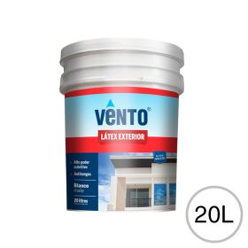 Pintura latex acrilico exterior blanco mate balde x 20l