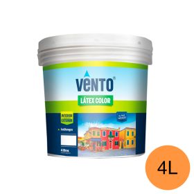 Pintura latex acrilica Color exterior interior naranja balde x 4l