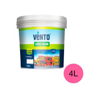 Pintura latex acrilica Color exterior interior fucsia balde x 4l