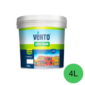 Pintura latex acrilica Color exterior interior verde manzana balde x 4l