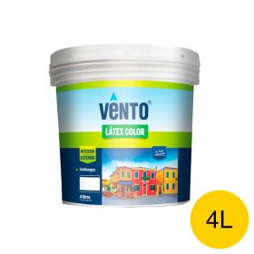 Pintura latex acrilica Color exterior interior amarillo balde x 4l