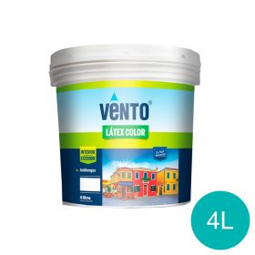 Pintura latex acrilica Color exterior interior turquesa balde x 4l