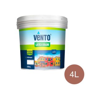 Pintura latex acrilica Color exterior interior marron balde x 4l