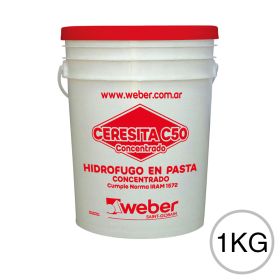 Aditivo hidrofugo Ceresita C50 concentrado en pasta balde x 1kg