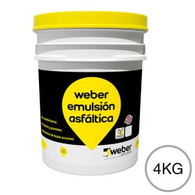 Weber emulsión asfáltica x 4kg