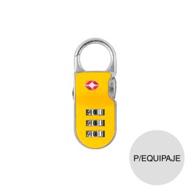 Candado combinacion YTP2 TSA p/equipaje 3 digitos zinc amarillo
