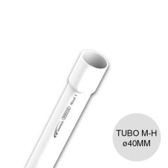 Tubo macho-hembra Nivel 1 Premium desagüe cloacal pluvial PVC union quimica ø40mm x 4m
