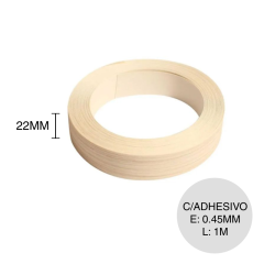 Canto ABS c/adhesivo teka artico rollo x 0.45mm x 22mm x 1m