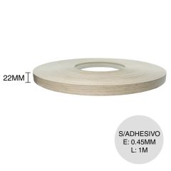 Canto ABS s/adhesivo helsinki rollo x 0.45mm x 22mm x 1m