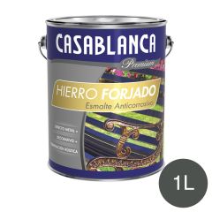 Esmalte antioxido 2 en 1 hierro forjado gris grafito mate lata x 1l