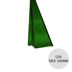 Babeta amure verde C25 Des. 200mm x 2.44m