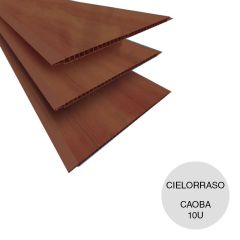 VAINILLA CIELORRASO ECOPVC CAOBA 8X200X6000MM 10U X12M2