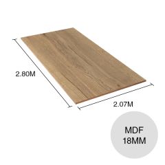 Tablero melamina MDF ST37 roble halifax natural 18mm x 2.07m x 2.80m