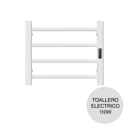 Toallero electrico p/pared acero blanco 400mm x 600mm 110w