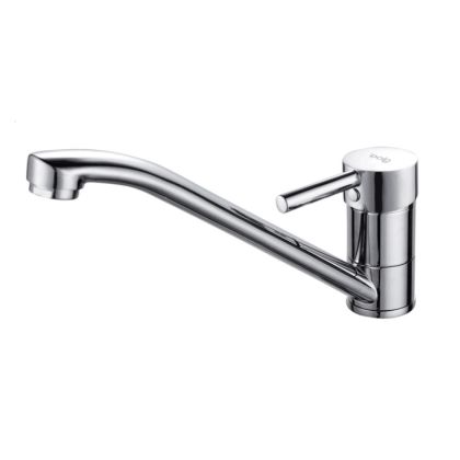 Griferia cocina metalica Rin pico horizontal giratorio sobremesada monocomando cromo brillante