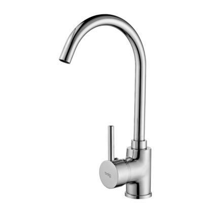 Griferia cocina metalica Rin pico giratorio sobremesada monocomando cromo brillante