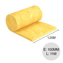 Lana de vidrio Micro Aire® PV Sin Revestir 100mm 1.2m x 11m x 13.2m2