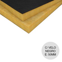 Acustiver P500 c/velo negro 50mm x 1.2m x 1.2m