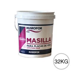 Masilla tomado juntas placas yeso lista para usar multiuso blanco balde x 32kg