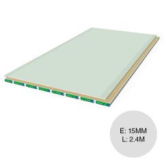 Placa yeso construccion seco resistente humedad interior Placo RH 15mm x 1.2m x 2.4m