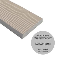 PLACA SIDING CEDAR 3600X200X8MM