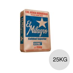Cal albañileria aerea hidratada El Milagro mamposteria revoques pisos bolsa x 25kg