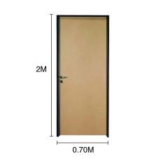 Puerta interior derecha 70 MDF marco chapa Construccion en seco 700mm x 2m