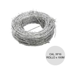 Alambre cercar puas calibre Nº16 x ø 1.63mm rollo x 100m