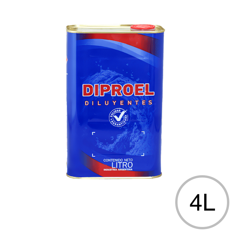 Diluyente aguarras mineral pinturas sinteticas lata x 4l