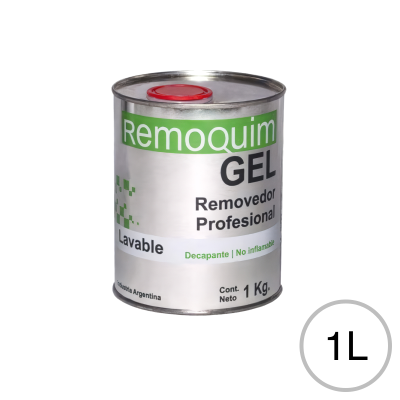 Removedor profesional Remoquim gel pinturas lacas sinteticas lata x 1l