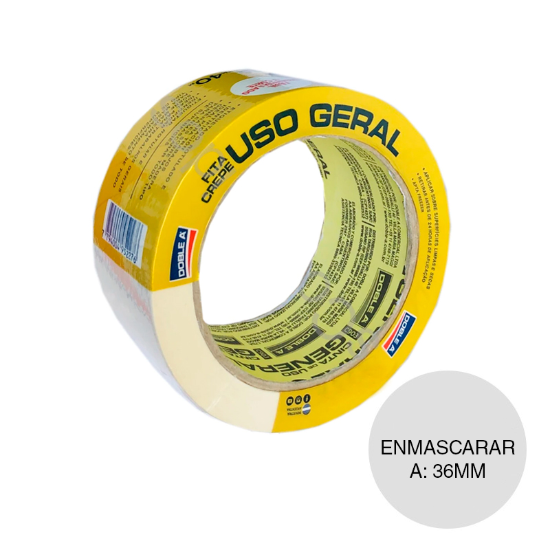Cinta enmascarar papel C903 uso general blanca rollo 36mm x 40m