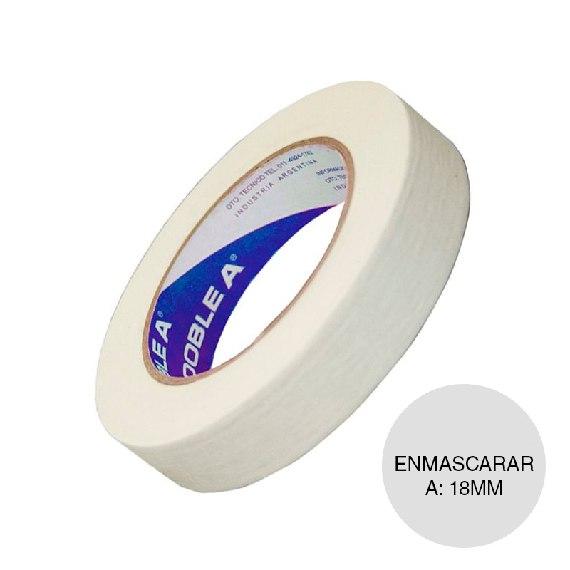 Cinta enmascarar papel C980 rollo x 18mm x 40m