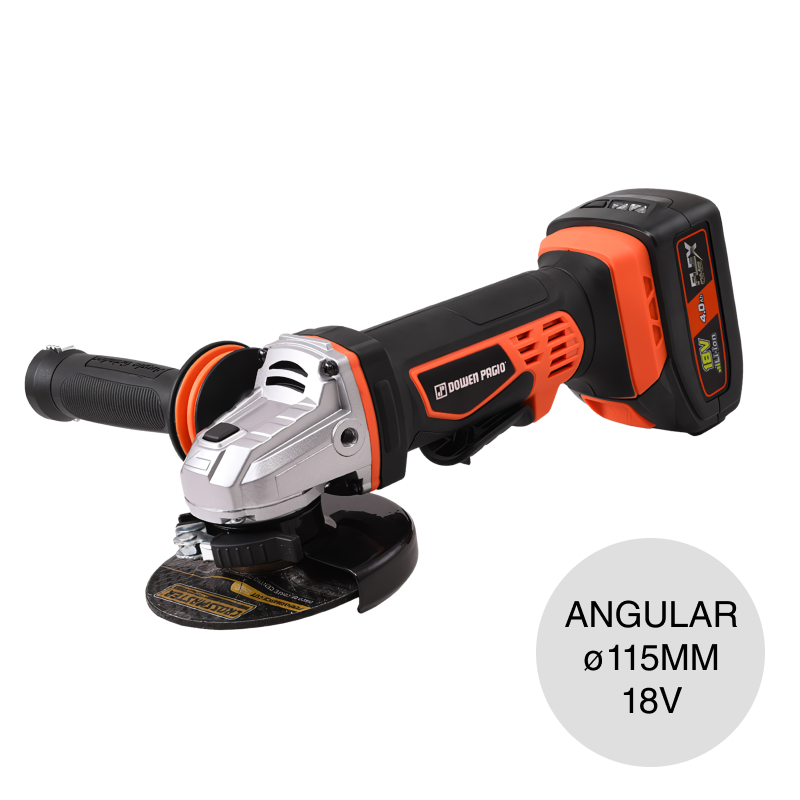 Amoladora angular inalambrica Flex One c/bateria 18v ø 4 1/2" - ø 115mm