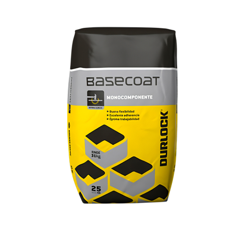Mortero cementicio Base Coat monocomponente exteriores bolsa x 25kg