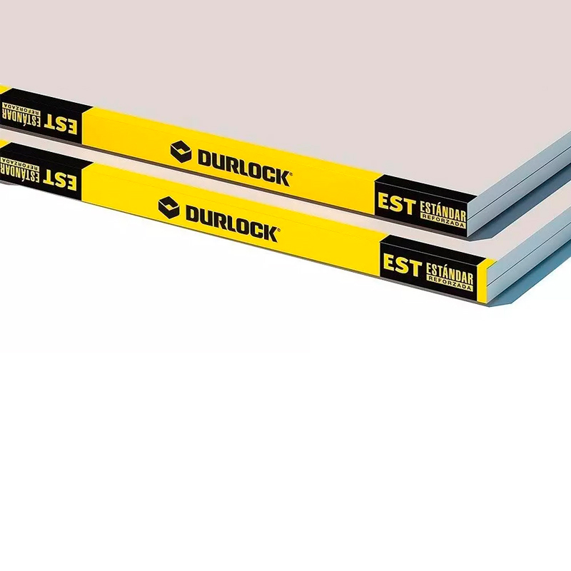 Placa yeso construccion seco estandar STD reforzado interior 12.5mm x 1.2m x 2m