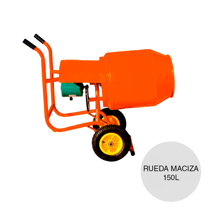 Hormigonera H-150M rueda maciza 150L