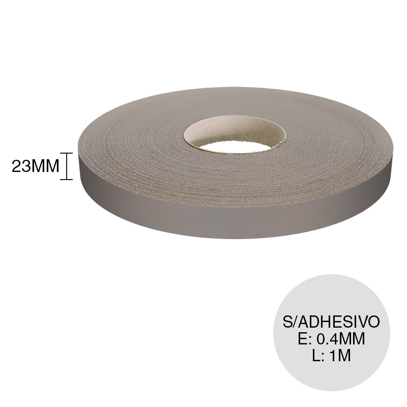 Canto ABS sin adhesivo F433 ST10 lino antracita 0.4mm x 23mm x 1m