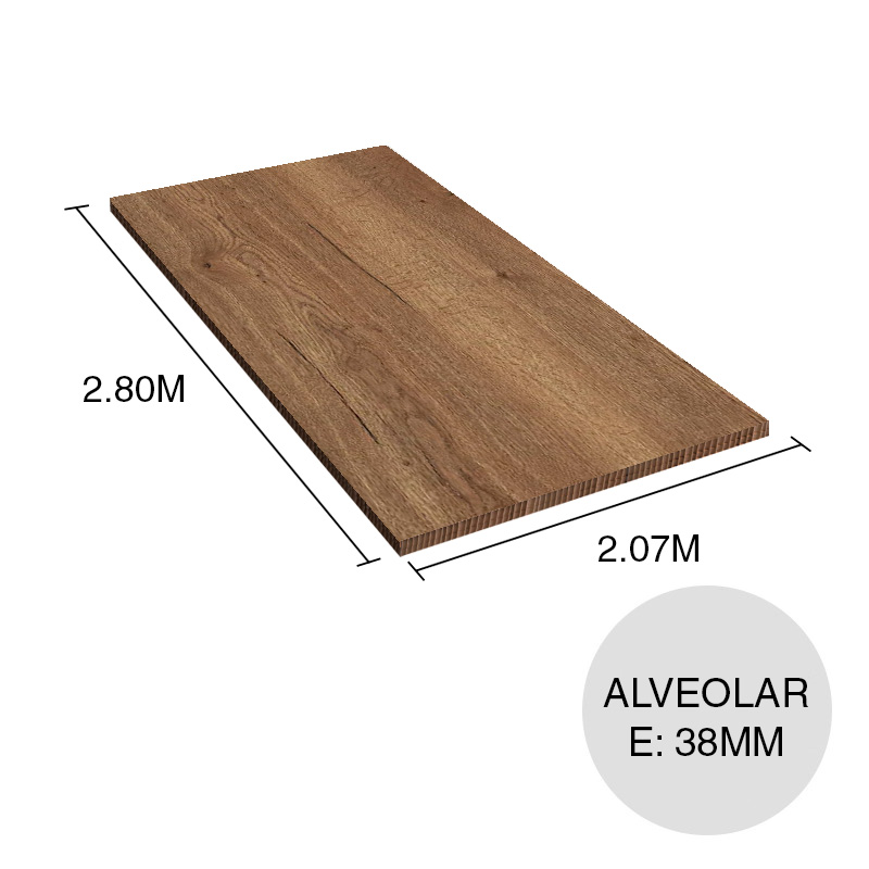 Tablero melamina alveolar Eurolight H1181 ST37 roble halifax tabaco 38mm x 2.07m x 2.80m