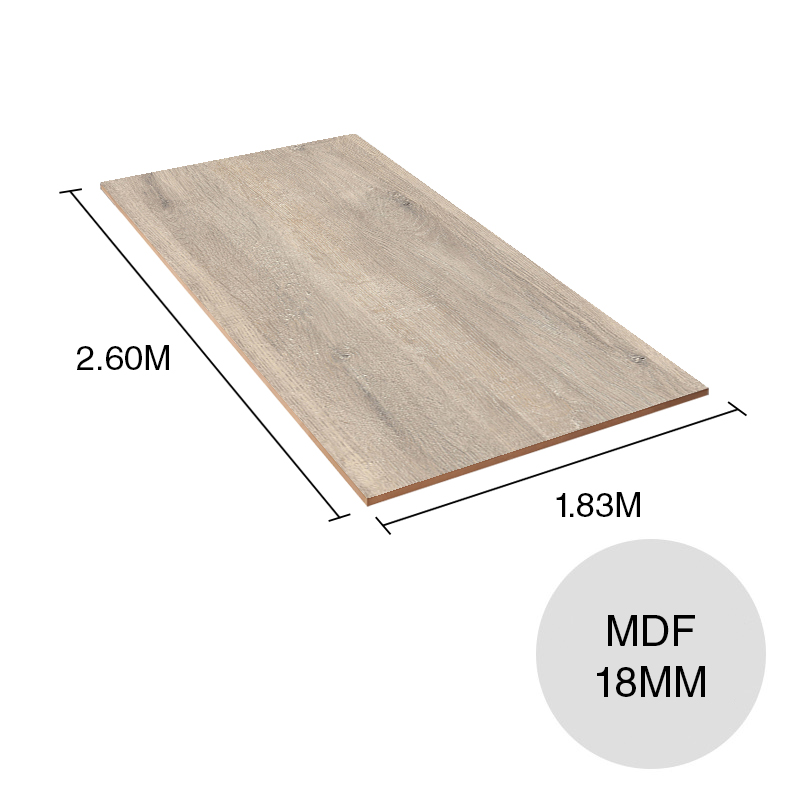 Tablero melamina MDF ST10 roble whiteriver beige arena 18mm x 1.83m x 2.60m