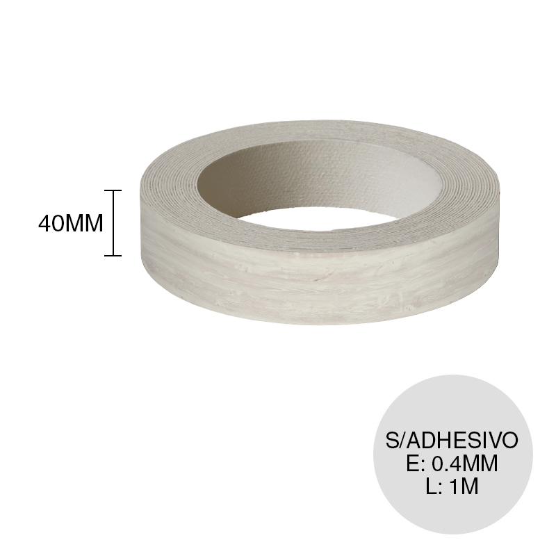 Canto ABS sin adhesivo H1401 ST22 pino cascina 0.4mm x 40mm x 1m