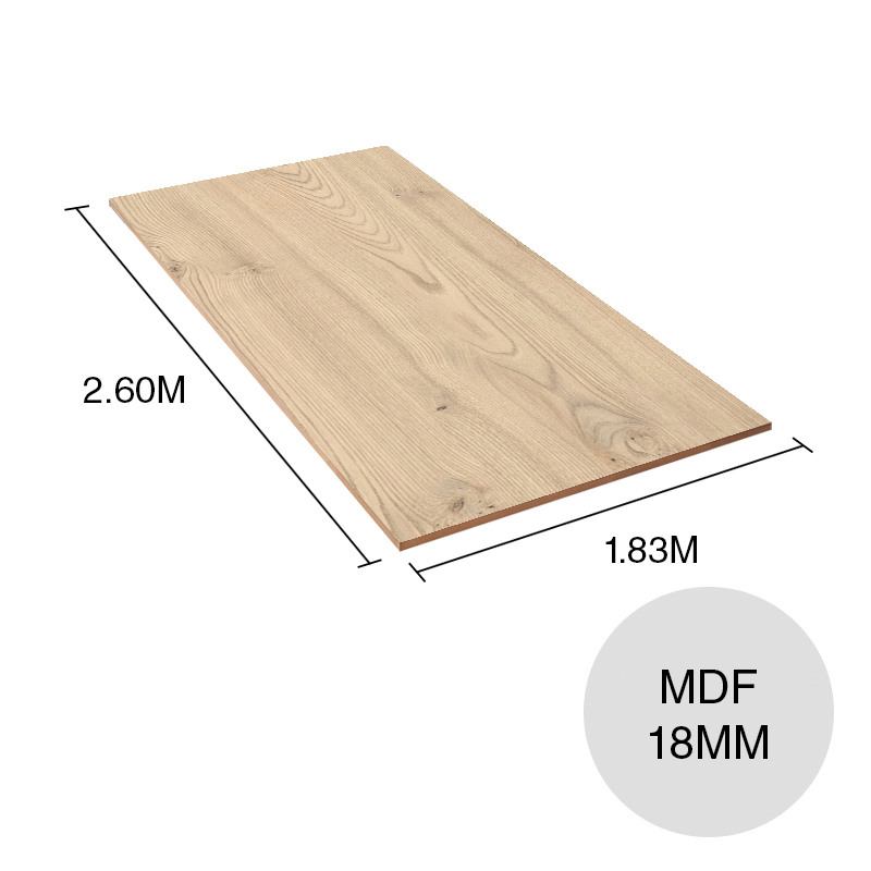 Tablero melamina MDF ST10 castaño kentucky 18mm x 1.83m x 2.60m