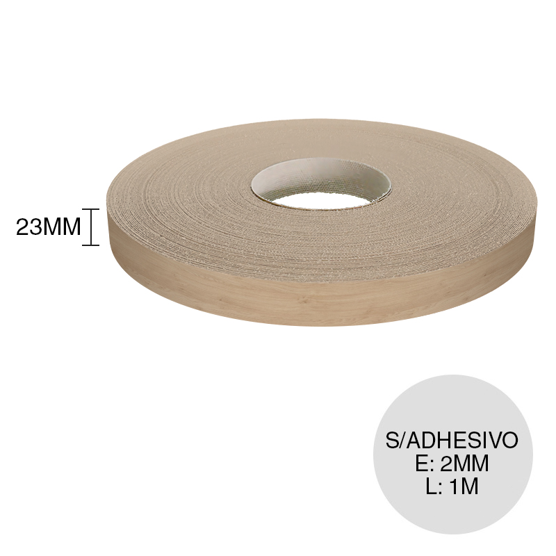 Canto ABS sin adhesivo H3170 ST12 roble kendal natural 2mm x 23mm x 1m