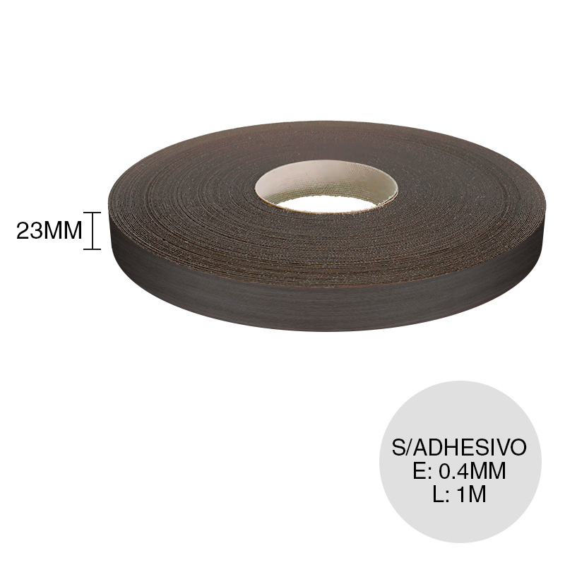 Canto ABS sin adhesivo H3190 ST19 fineline metallic antracita 0.4mm x 23mm x 1m