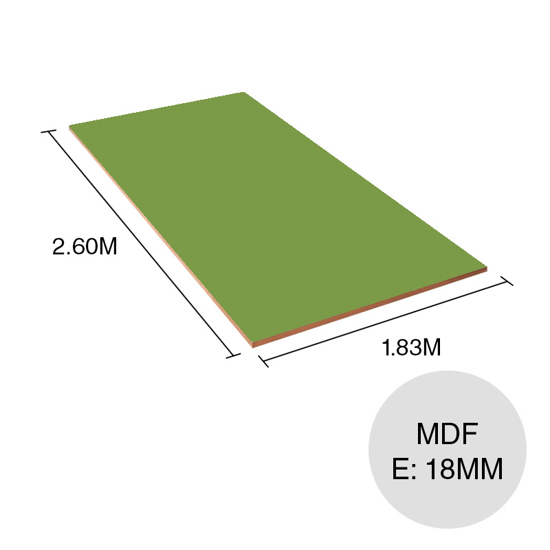 Tablero melamina MDF U626 ST9 verde kiwi 18mm x 1.83m x 2.60m