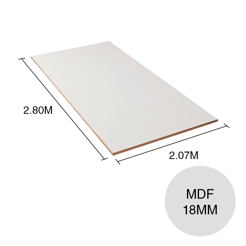 Tablero melamina MDF PerfectSense PG blanco 18mm x 2.07m x 2.80m