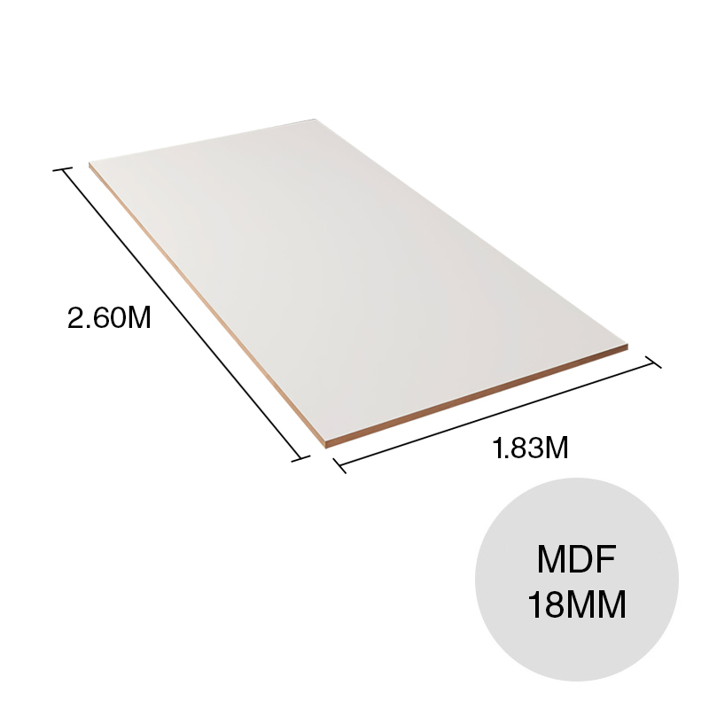 Tablero melamina MDF ST9 blanco alpino 18mm x 1.83m x 2.60m