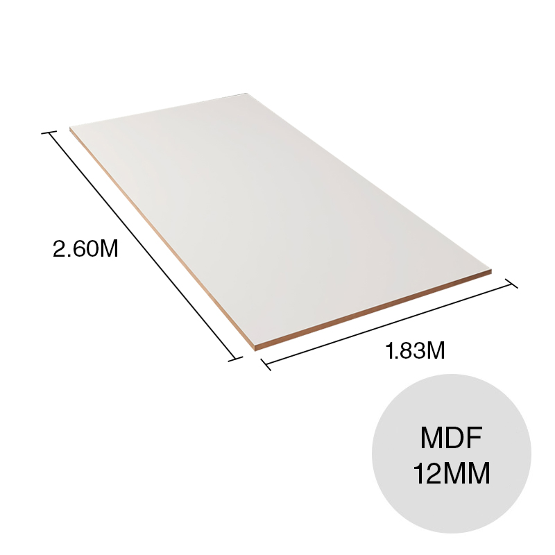 Tablero melamina MDF ST14 blanco 12mm x 1.83m x 2.60m